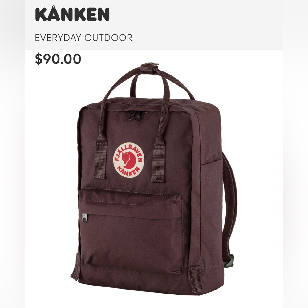 Fjallraven Kanken Full Size in BlackBerry